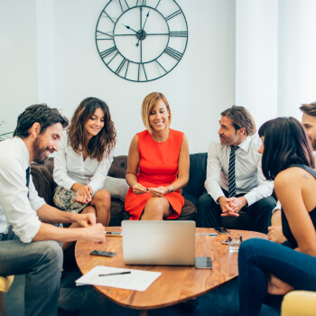 Group of staff in the office